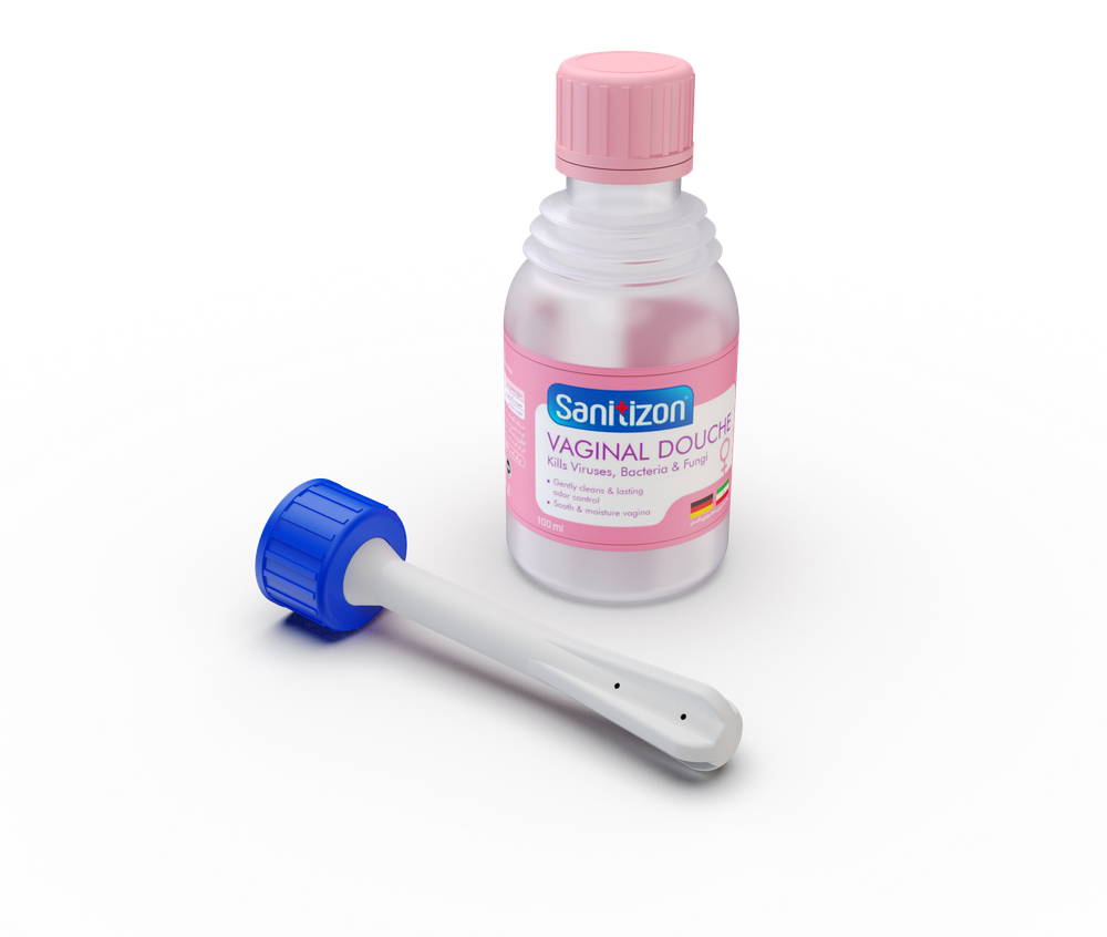 Sanitizon vaginal antiseptic douche bottle